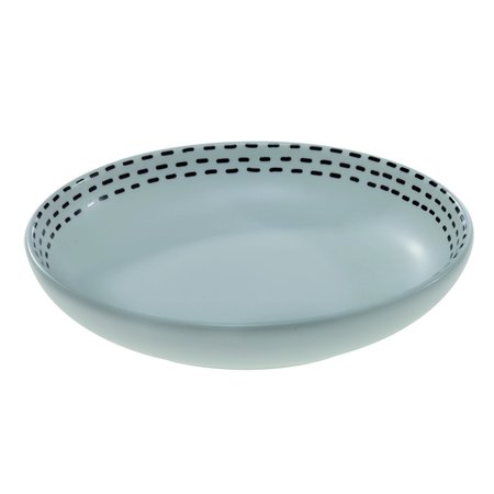 SPIRELLA Porcelain Ines Soap Dish White Black 40.07664